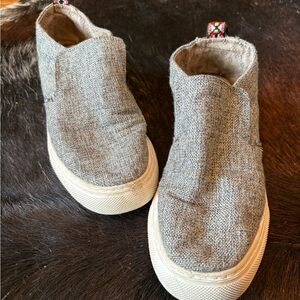 Hey Dude Gray Canvas Slip-On Sneakers